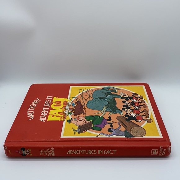 Vintage Walt Disney Adventures In Fact Red Hardcover Children’s Book 1977 - Picture 4 of 16